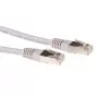 ACT pelēks 25 metru LSZH SFTP CAT6A patch vads ar RJ45 savienotājiem