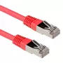 ACT sarkans 7 metru LSZH SFTP CAT6A komutācijas vads ar RJ45 savienotājiem