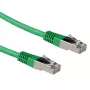 ACT zaļa 5 m LSZH SFTP CAT6A komutācijas kabelis ar RJ45 savienotājiem