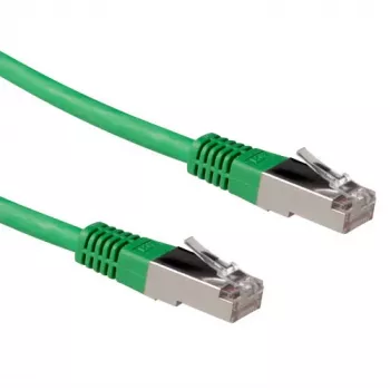 ACT zaļš 7 m LSZH SFTP CAT6A komutācijas vads ar RJ45 savienotājiem