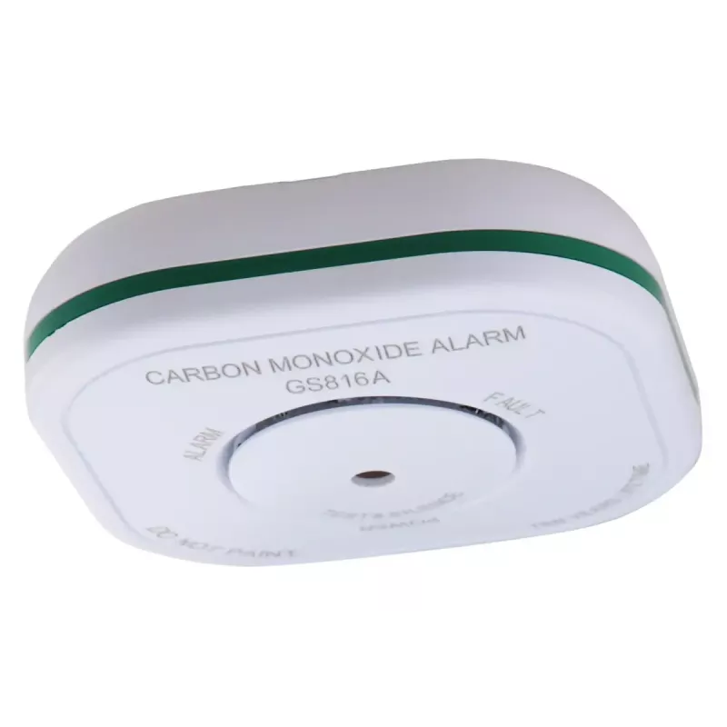 Gas detector Olympia 6121 — Carbon monoxide (CO), 85 dB alarm, baterija powered (AAA 1.5V), balta