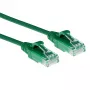 ACT zaļa 1,5 m LSZH U/UTP CAT6 datacentra plānās ielāpu vads bez aizķeršanās ar RJ45 savienotājiem
