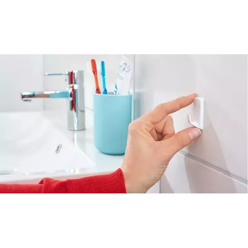 Dvieļu āķis TESA 57072-00000 Iekštelpām Balts 3 gab.