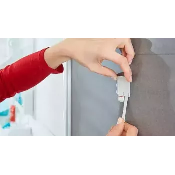 Dvieļu āķis TESA 59785-00000 Iekštelpām Nerūsējošais tērauds Balts