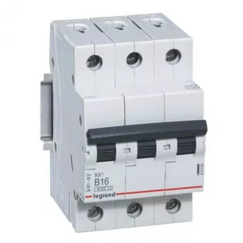Automātiskais slēdzis Legrand 419169 B16A 3P 6kA – 16 A, 3 polu, 6 kA pārtraukšanas jauda