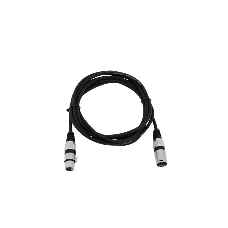 Audio kabelis XLR 3-pin Omnitronic 3022047N 3 m Melns