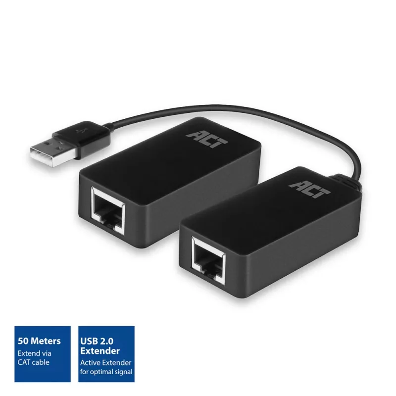 ACT USB paplašinātāja komplekts pa UTP, līdz 50 metriem