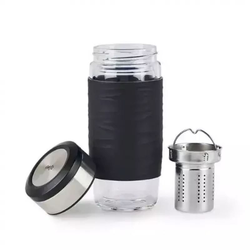 EMSA N20803 tējas krūze, 420 ml, melna, ar sietiņa ieliktni
