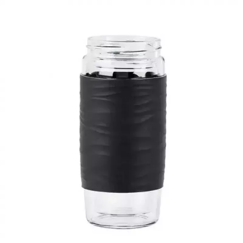 EMSA N20803 tējas krūze, 420 ml, melna, ar sietiņa ieliktni