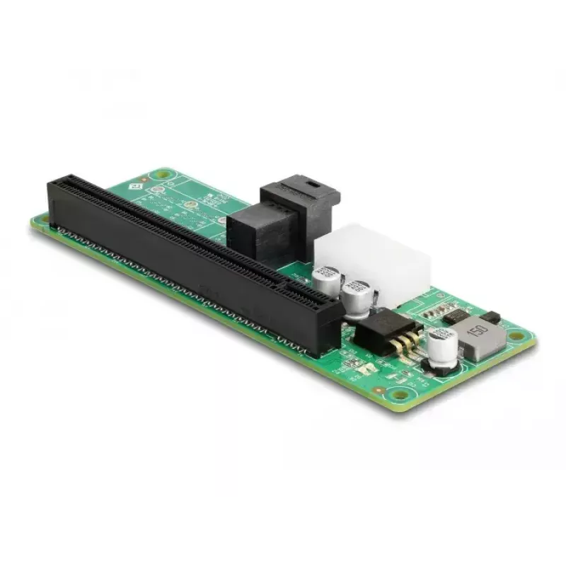 DeLOCK pārveidotājs 1 x SFF-8643 uz PCIe x16, resursdatora saskarne PCIe, izejas saskarne SFF-8643