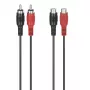 Hama 00305035 audio kabelis 5 m 2 x RCA melns