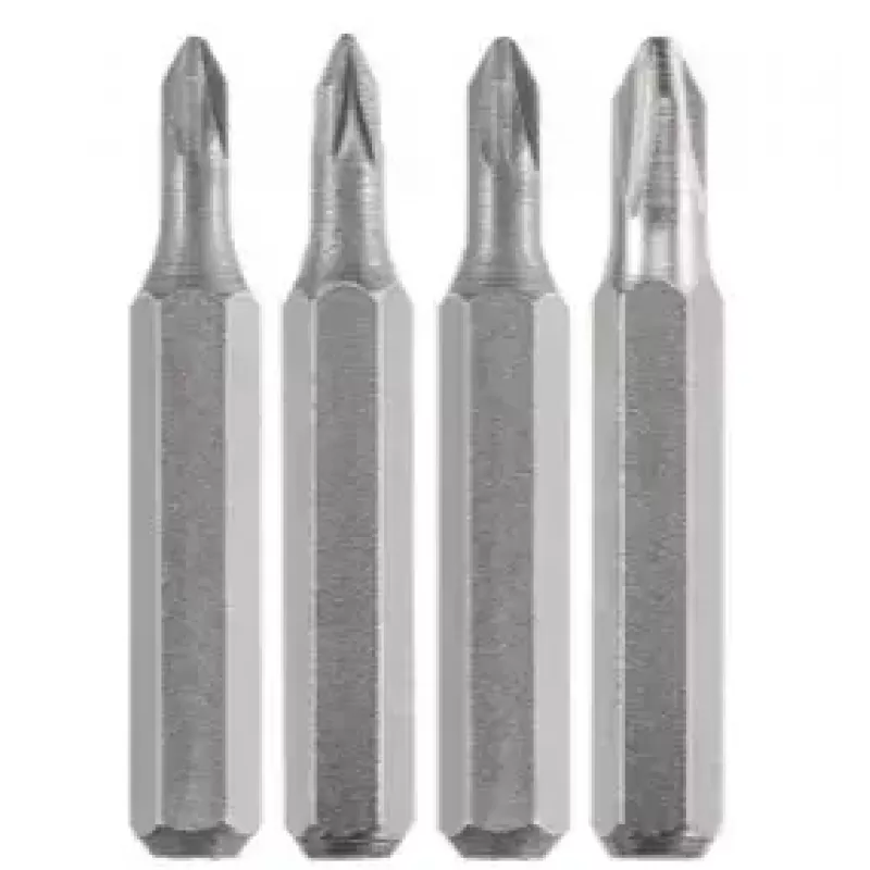 Skrūvgriežu uzgaļu komplekts KWB 128140 — 4 gabali, Pozidriv PZ0 & PZ1, 28 mm