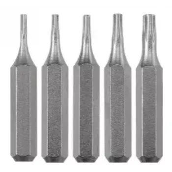Skrūvgrieža uzgaļu komplekts KWB 128240 — 5 gab. Torx uzgaļi T3 T4 T5 T6 T8, 28 mm