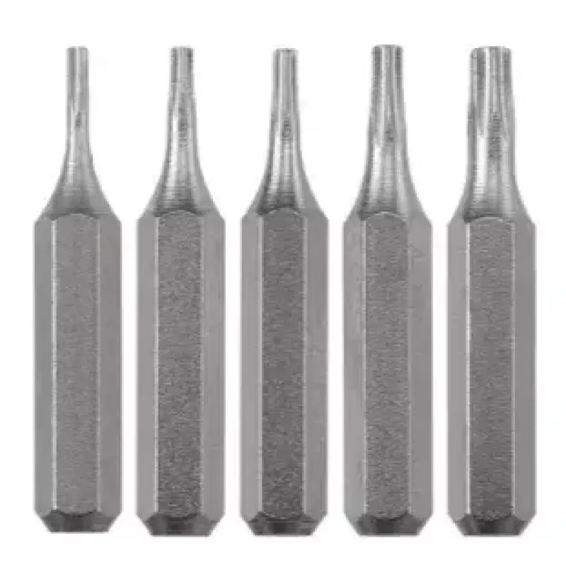 Skrūvgrieža uzgaļu komplekts KWB 128240 — 5 gab. Torx uzgaļi T3 T4 T5 T6 T8, 28 mm