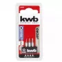 Skrūvgrieža uzgaļu komplekts KWB 128840 — 3 gab., Torx (zvaigznītes) uzgaļi, 28 mm garums