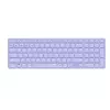 Bezvadu tastatūra Rapoo E9700M QWERTZ vācu ceriņu krāsā RF Bluetooth