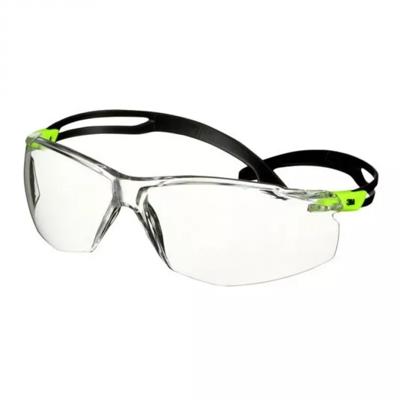 3M SF501SGAF-GRN-EU aizsargbrilles Polikarbonāts (PC) Melna, Zaļa
