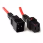 ACT Powercord C19 IEC Lock - C20 sarkans 1 m, PC1401