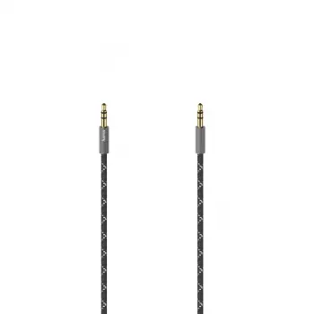 Hama 00205130 audio kabelis 1.5 m 3.5mm Melns, Pelēks