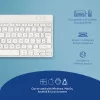 R-Go Tools Ergonomiskā tastatūra R-Go Compact Break, kompakta tastatūra ar pārtraukuma programmatūru, QWERTY (UK), Bluetooth, balta