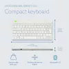 R-Go Tools Ergonomiskā tastatūra R-Go Compact Break, kompakta tastatūra ar pārtraukuma programmatūru, QWERTY (UK), Bluetooth, balta