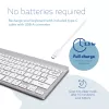 R-Go Tools Ergonomiskā tastatūra R-Go Compact Break, kompakta tastatūra ar pārtraukuma programmatūru, QWERTY (UK), Bluetooth, balta
