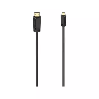 Hama 00074259 HDMI kabelis 2 m HDMI Type A (Standard) HDMI Type D (Micro) Melns