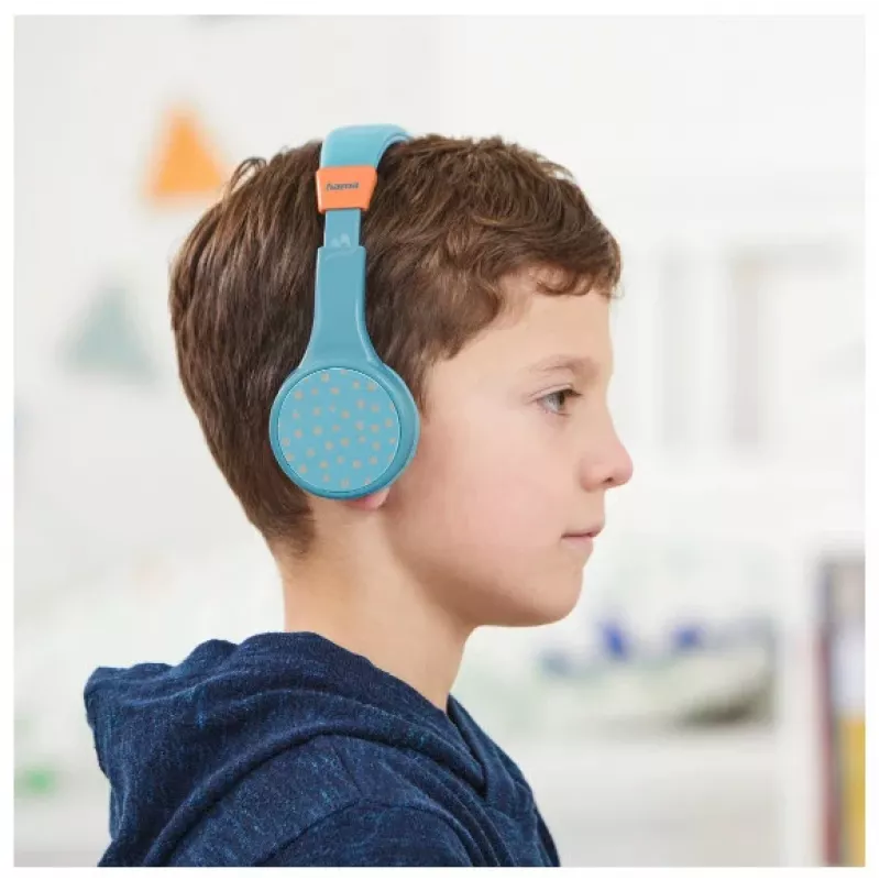 Hama Teens Guard II Headset Wireless Head-band Calls/Music USB Type-C Bluetooth Blue, oranža