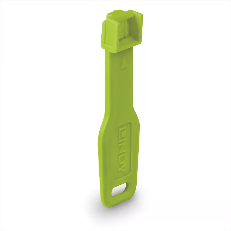 Lindy RJ45 portu bloķētāji zaļi, 10x + 1 atslēga, Portu bloķētājs + atslēga, RJ-45, Zaļa, Akrilnitrila butadiēna stirols (ABS), 10 gab., Polimaisiņš