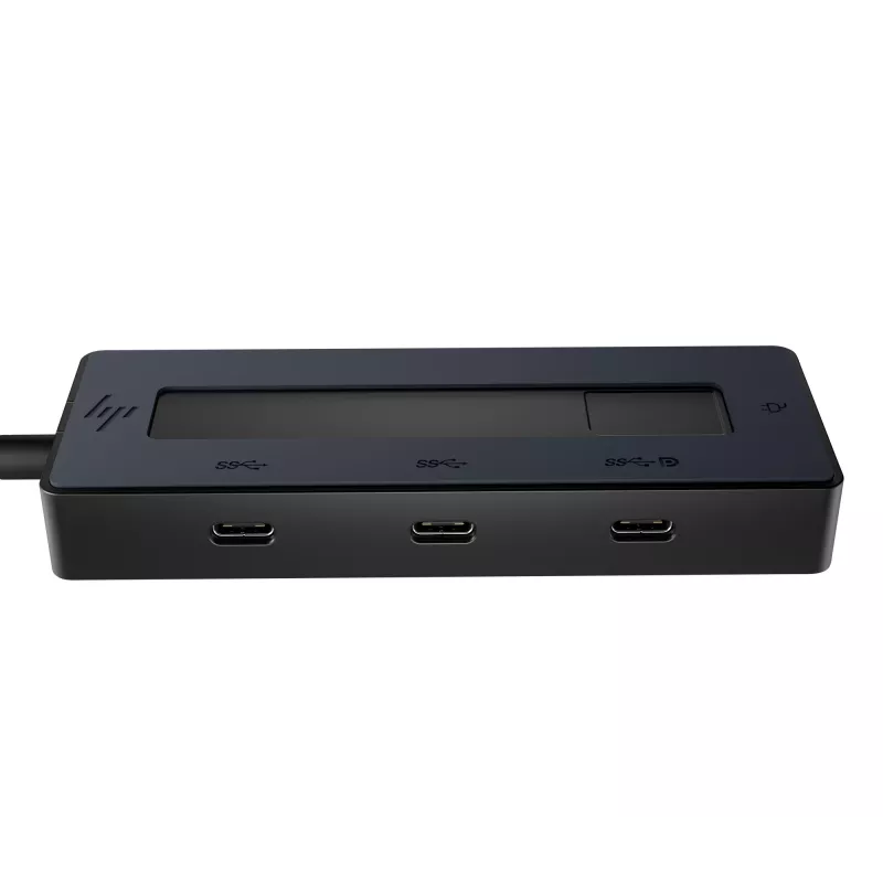HP 4K USB-C Multiport Hub, USB Type-C, USB Type-C, 10000 Mbit/s, 3840 x 2160, Melns, 65 W
