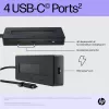 HP 4K USB-C Multiport Hub, USB Type-C, USB Type-C, 10000 Mbit/s, 3840 x 2160, Melns, 65 W