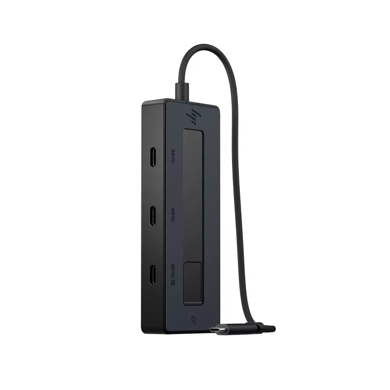 HP 4K USB-C Multiport Hub, USB Type-C, USB Type-C, 10000 Mbit/s, 3840 x 2160, Melns, 65 W