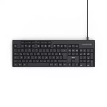 Hama CK-200 klaviatūra Mājai/Birojam USB QWERTZ vācu Melna