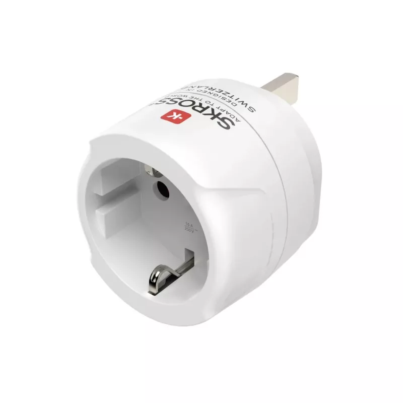 Hama 00223483 strāvas kontaktligzdas adapteris G tipa (UK) uz F tipa, balts