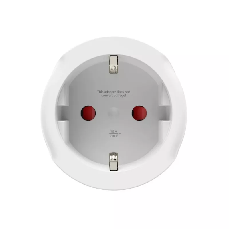 Hama 00223483 strāvas kontaktligzdas adapteris G tipa (UK) uz F tipa, balts