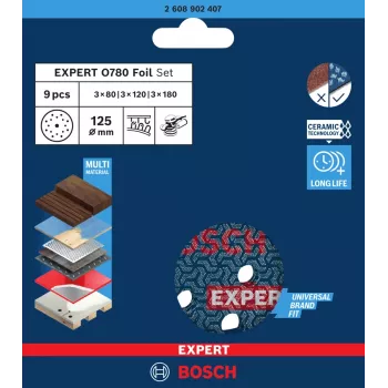 Sanding disc Bosch 2608902407 Ø125 mm — 1 gabals abrazīvais disks rotējošajām/orbitālajām slīpmašīnām