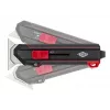 Utility knife WEDO 78 822 Melns Red Snap-off blade 50mm 175mm
