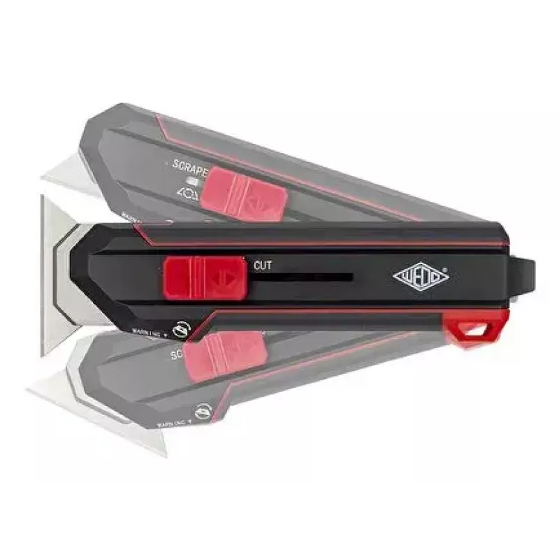 Utility knife WEDO 78 822 Melns Red Snap-off blade 50mm 175mm