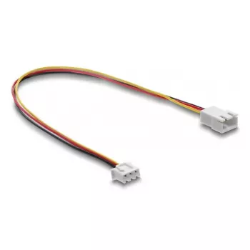 DELOCK kabeļa pagarinātājs 3-pin (JST) modelis 90867, PVC, 1,3 mm vadītājs, viens 30 cm vads, melns/sarkans/balts/dzeltens