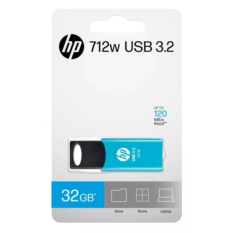 HP 712w USB zibatmiņa 32 GB USB Type-A 3.2 Gen 1 (3.1 Gen 1) Zila