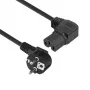 ACT Powercord tīkla kabelis CEE 7/7 vīrišķais (leņķveida) - C15 (leņķveida labais) IEC60320 melns 1.5 m
