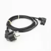 ACT Powercord tīkla kabelis CEE 7/7 vīrišķais (leņķveida) - C15 (leņķveida labais) IEC60320 melns 1.5 m