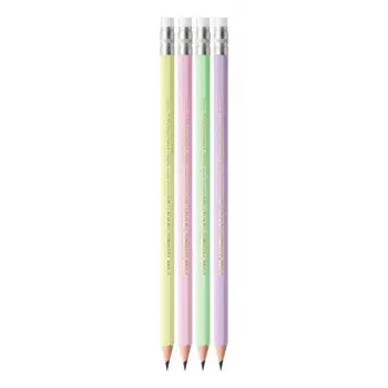Zīmuļu komplekts TEKA BIC Evolution HB, sešstūraini koka zīmuļi, iepakojumā 12, dažādu krāsu sortimentā