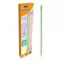 Zīmuļu komplekts TEKA BIC Evolution HB, sešstūraini koka zīmuļi, iepakojumā 12, dažādu krāsu sortimentā