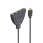 Hama 00205101 HDMI kabelis 0,55 m HDMI Type A (Standard) 3 x HDMI Type A (Standard) Melns