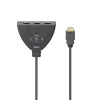 Hama 00205101 HDMI kabelis 0,55 m HDMI Type A (Standard) 3 x HDMI Type A (Standard) Melns