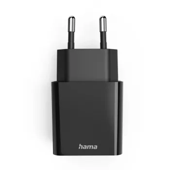 Hama 00201959 mobilo ierīču lādētājs Austiņas, ārējais akumulators, viedtālrunis, planšetdators Melns Maiņstrāva Ātrā uzlāde Iekštelpām