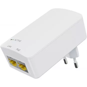 PoE injektors MicroConnect MC-POEINJ-EU — viena porta jauda caur Ethernet