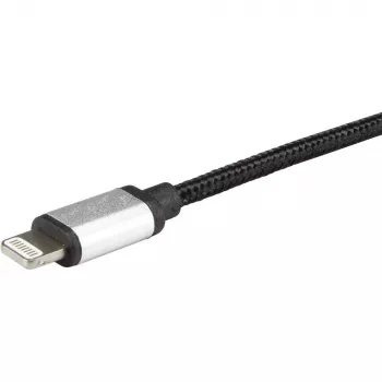 Lightning kabelis Renkforce RF-4683966 3m melns sudraba