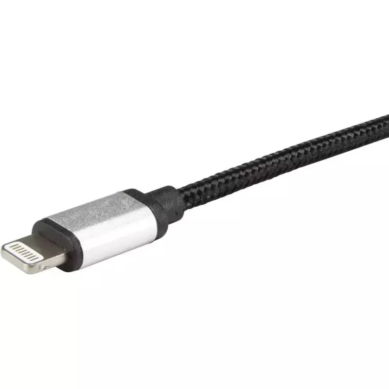 Lightning kabelis Renkforce RF-4683966 3m melns sudraba